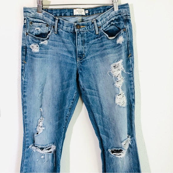 Abercrombie & Fitch > Womens Emma Distressed Boot Cut Low Rise Jeans > 10R - Picture 2 of 12